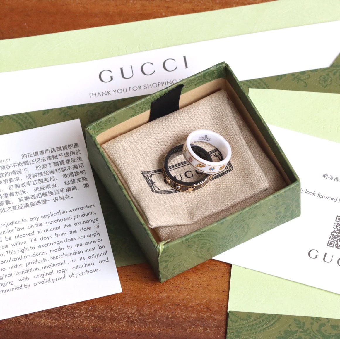 GG Icon With Gemstones Corundum Ring