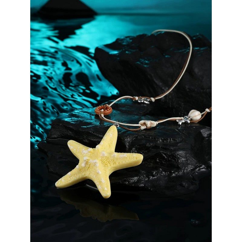 Yellow Star Gold Necklace