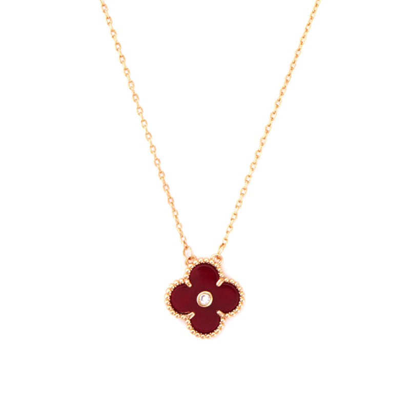 Lucky Diamond Clover Necklace