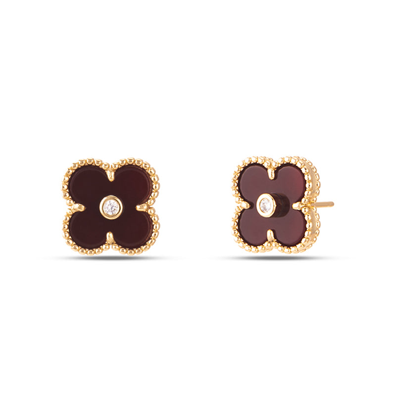 Diamond Clover Earring