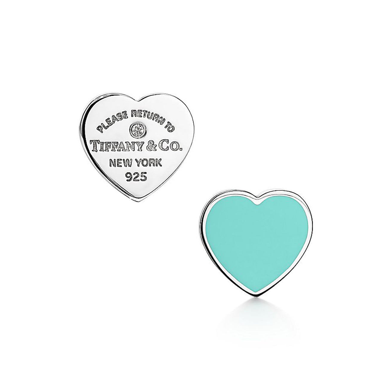 Tiff Blue Heart Earrings