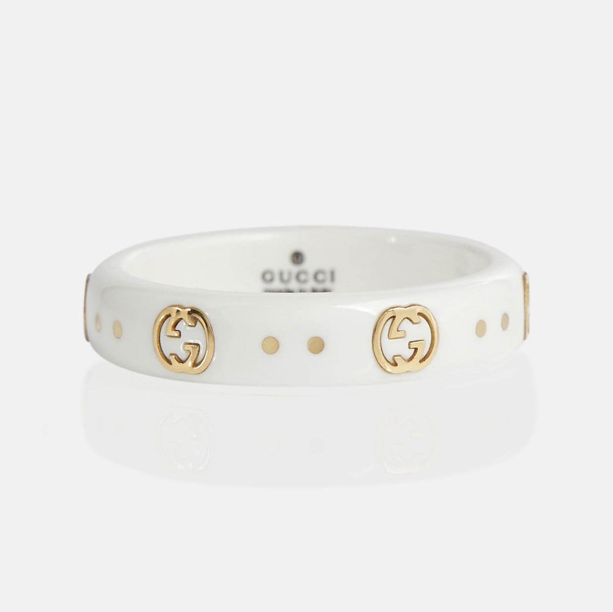 GG Icon White Zirconia Ring