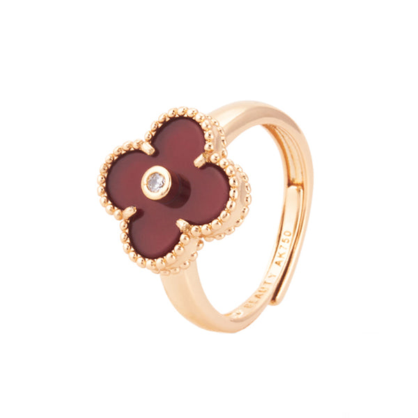 Lucky Clover Adjustable Ring