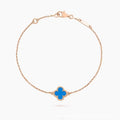 Single Motif Pearl Clover Bracelet