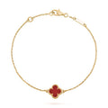 Single Motif Pearl Clover Bracelet