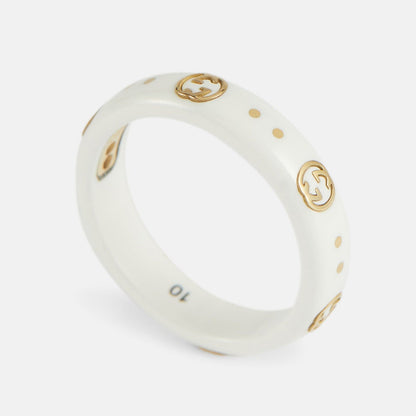 GG Icon White Zirconia Ring