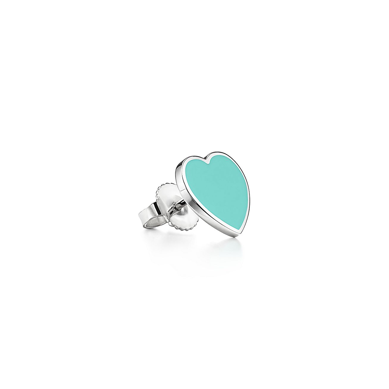 Tiff Blue Heart Earrings