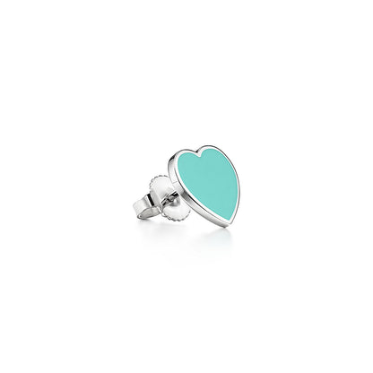 Tiff Blue Heart Earrings