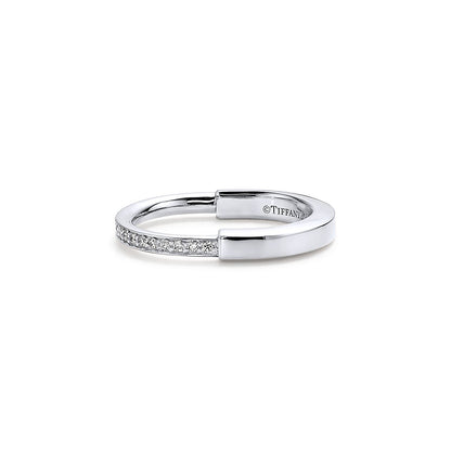 Tiff Lock Diamonds White Gold Ring