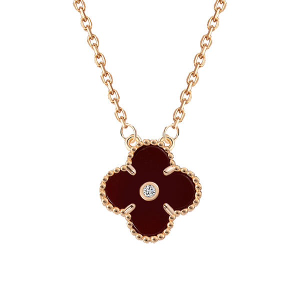 Lucky Diamond Clover Necklace