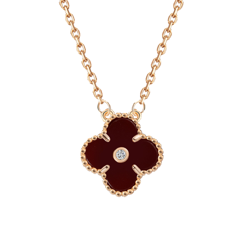 Lucky Diamond Clover Necklace