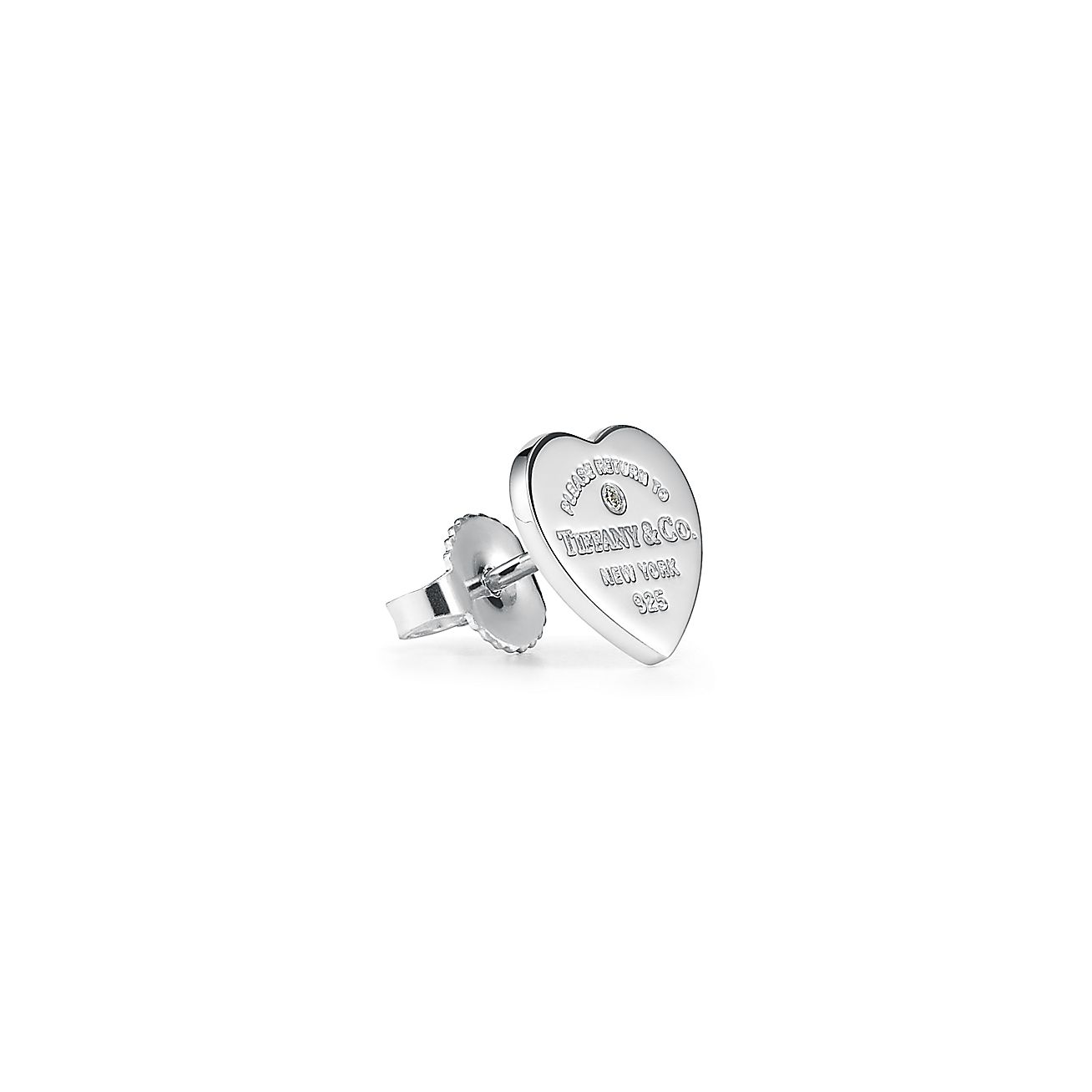 Tiff Blue Heart Earrings