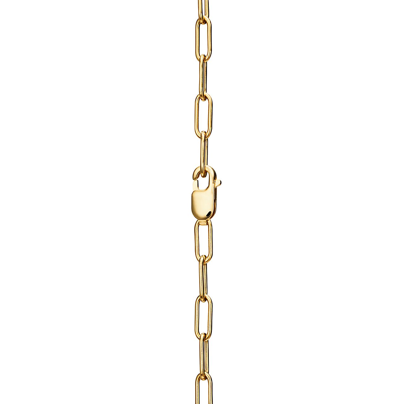 Tiff Lock Pendant Pave Diamonds Necklace
