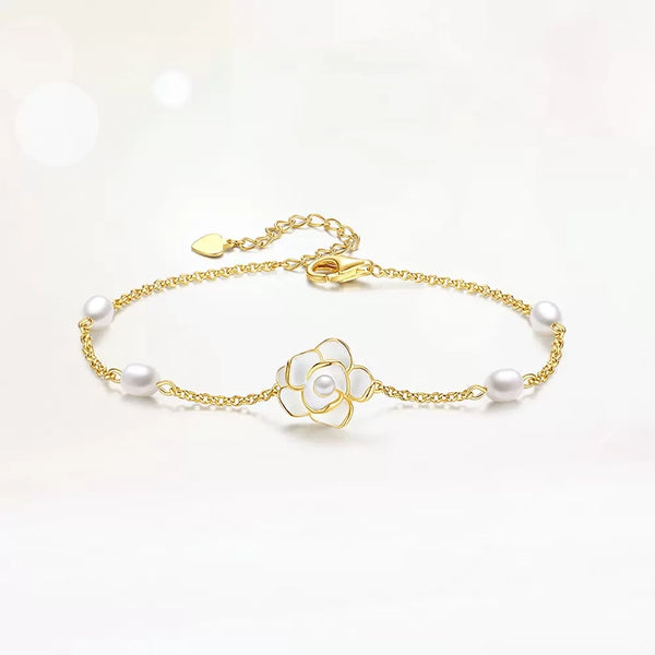 Camellia Pearl Bracelet