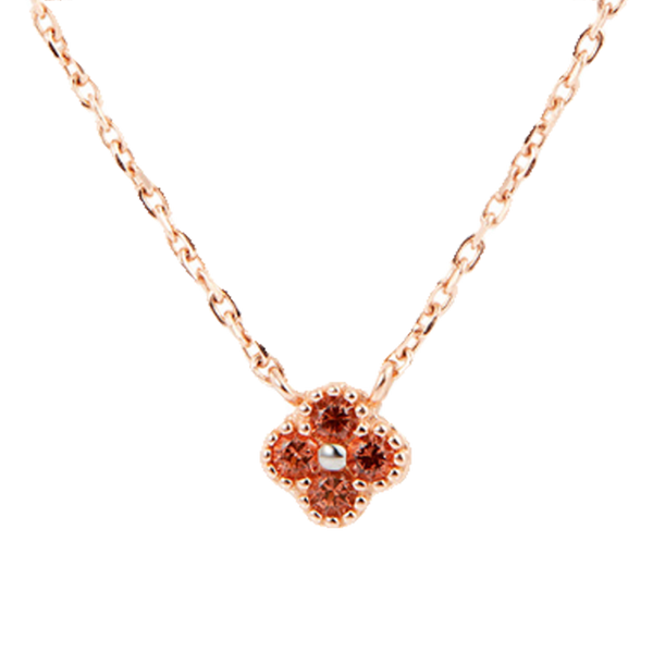 Carnelian Clover Necklace