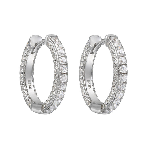 18K Full Diamond Earrings