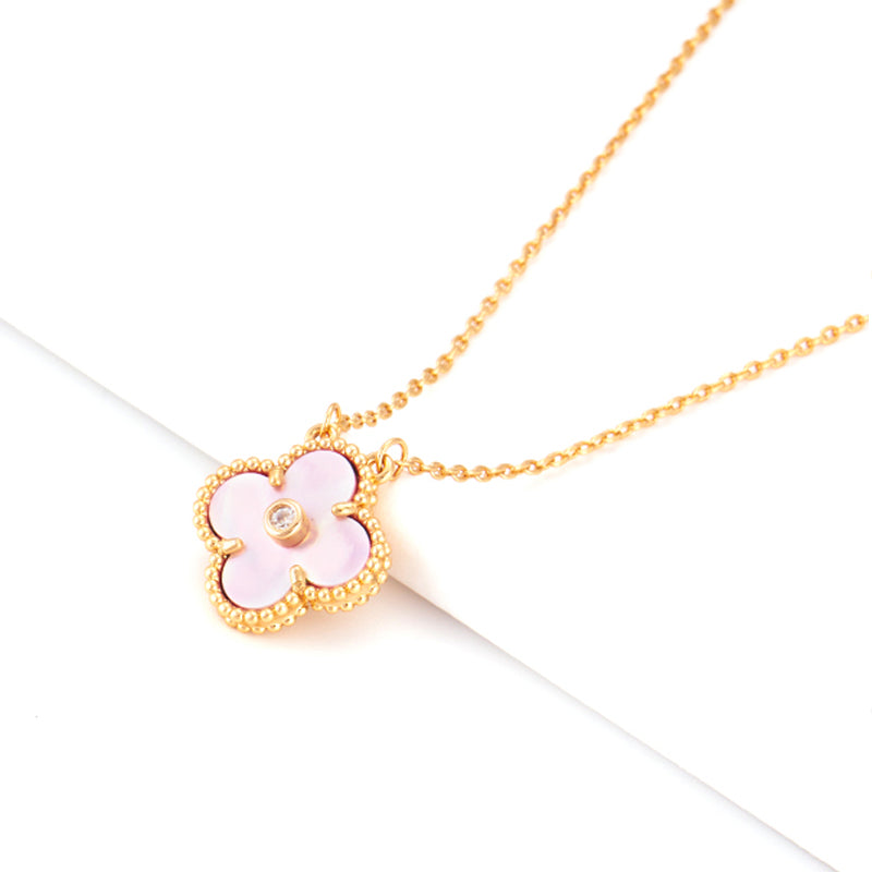 Lucky Diamond Clover Necklace