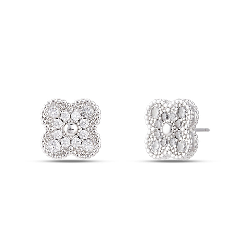 Diamond Clover Earring