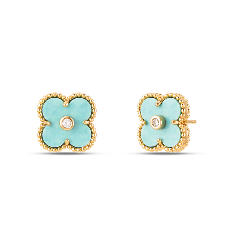 Diamond Clover Earring