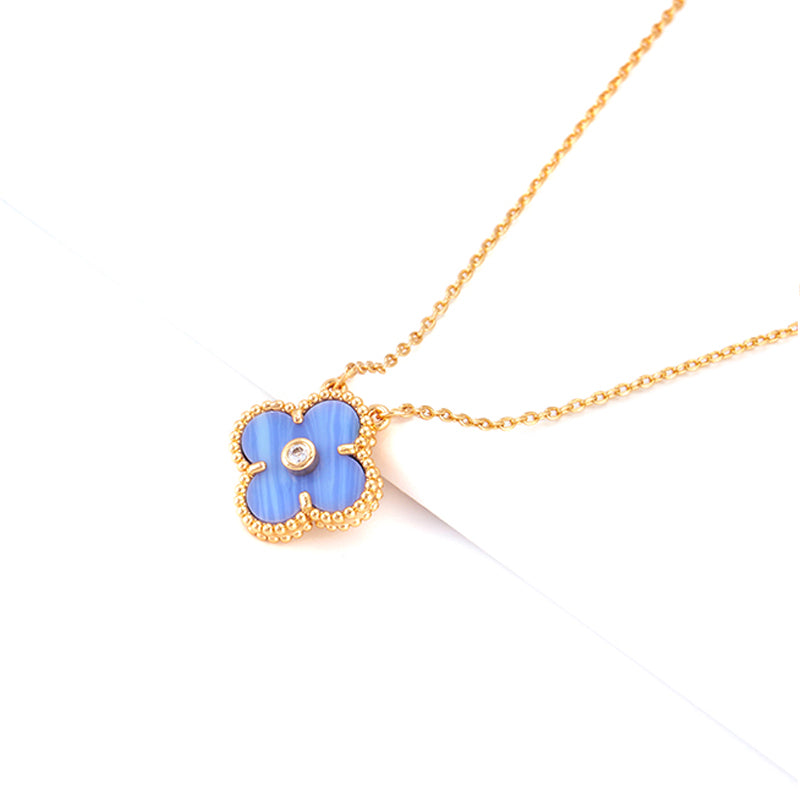 Lucky Diamond Clover Necklace