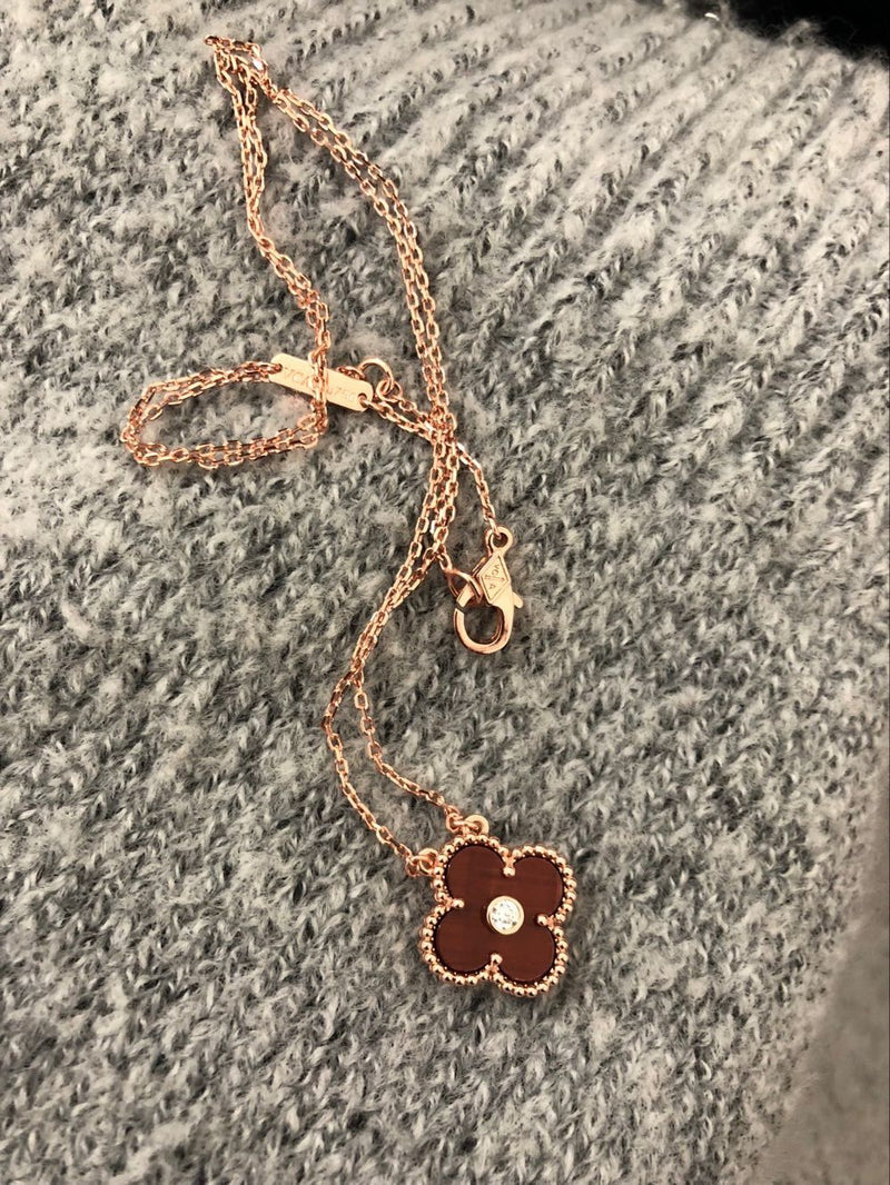 Lucky Diamond Clover Necklace