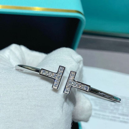 Tiff Diamond Wire Bracelet