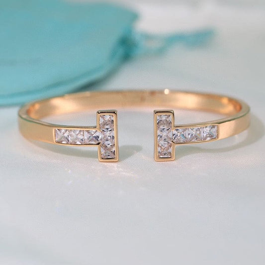 Tiff Diamond Square Bracelet