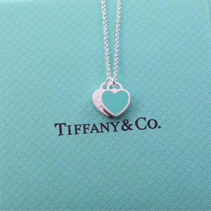 Tiff Blue Heart Necklaces