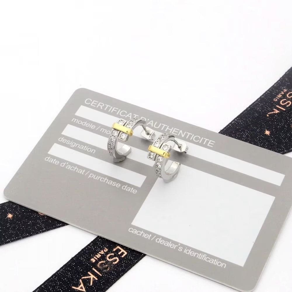 Tiff Edge Hoop Earrings