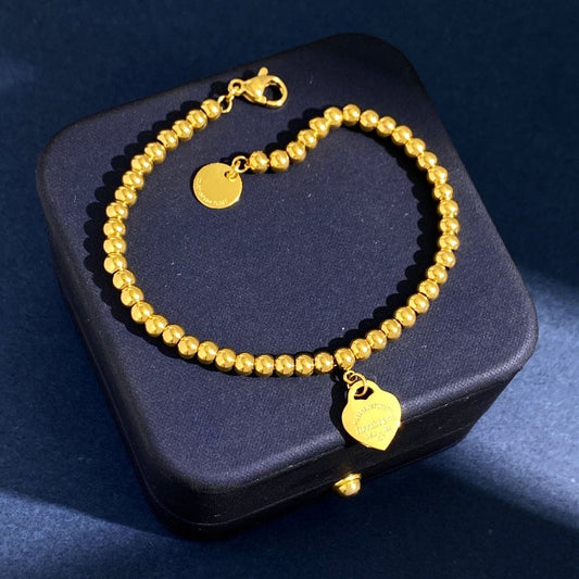 Tiff Heart Tag Bracelet
