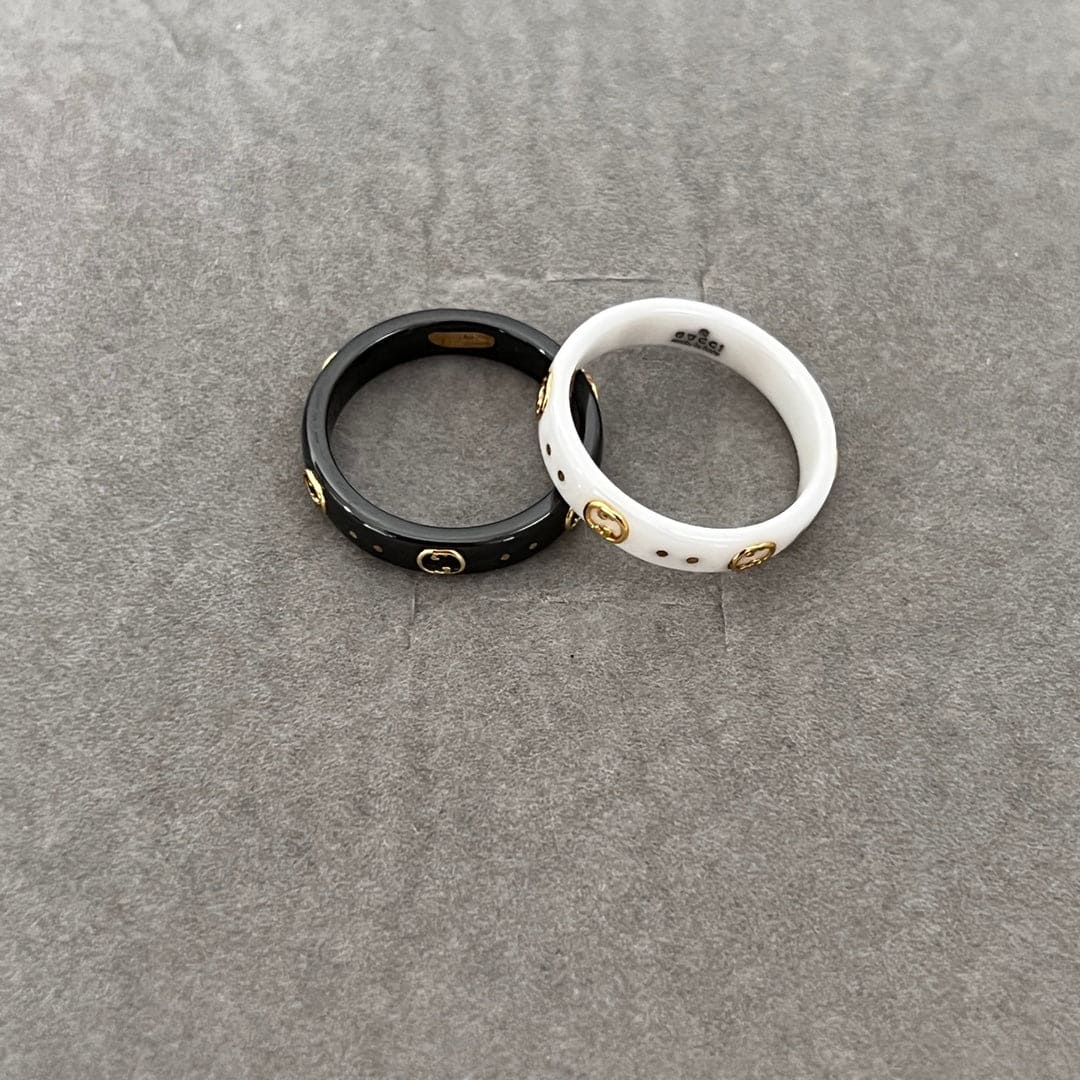 GG Icon White Zirconia Ring