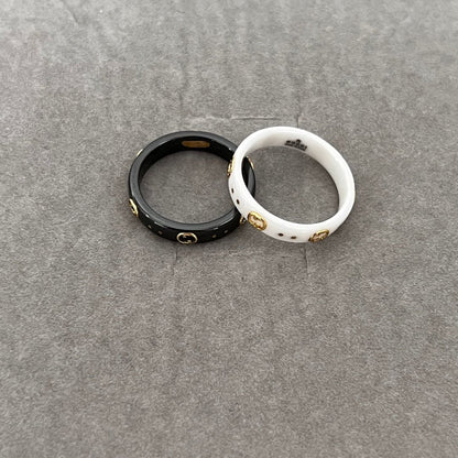 GG Icon White Zirconia Ring