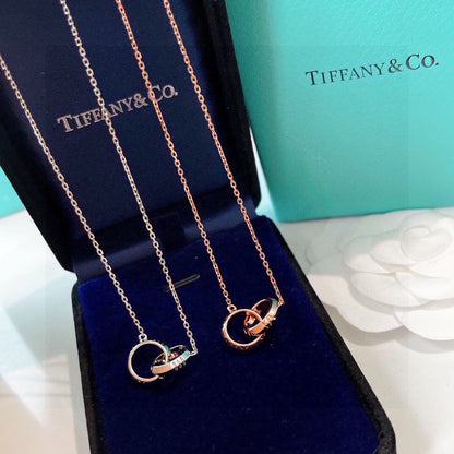 Tiff Atlas X Closed Interlocking Pendant Necklace