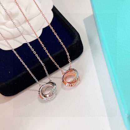 Tiff Atlas X Closed Interlocking Pendant Necklace