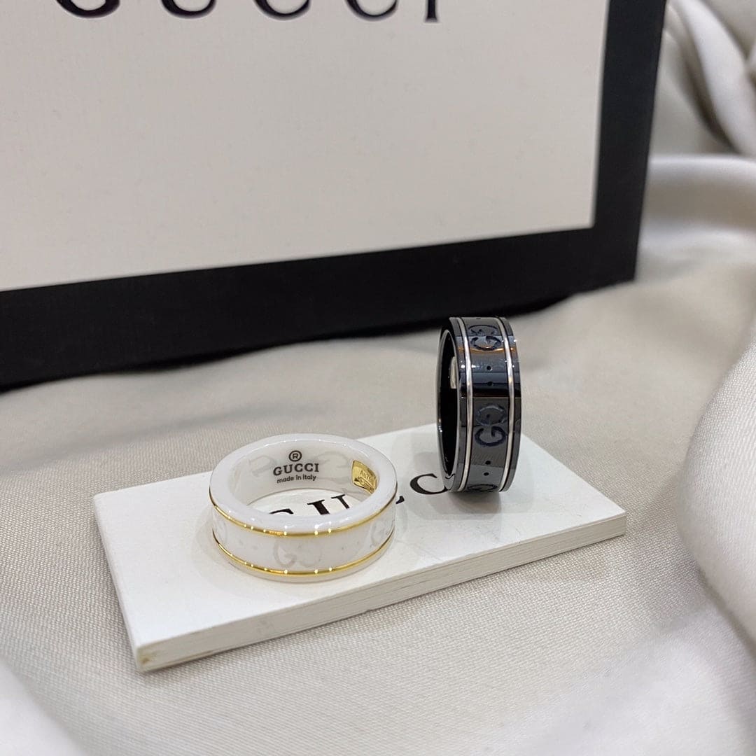 GG Icon Black Corundum Ring