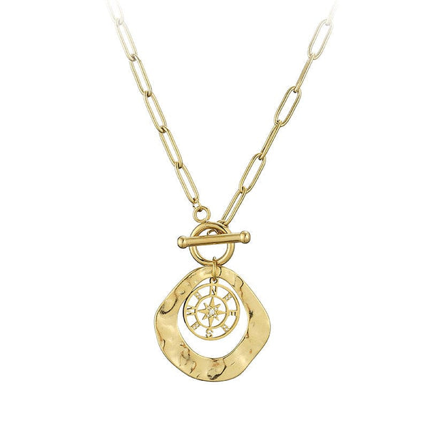 Compass Eight-pointed Star Necklace