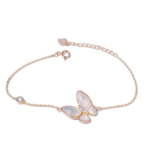 Butterfly Pearl Bracelet