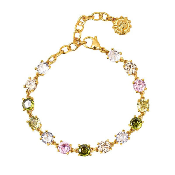 18K Colorful Zircon Bracelet