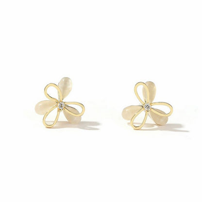 Fan Gold Earrings