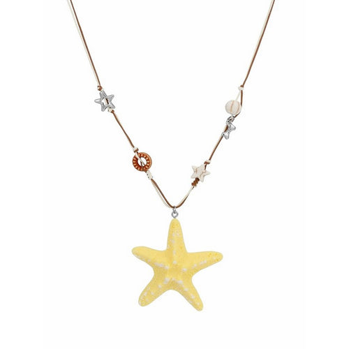 Yellow Star Gold Necklace