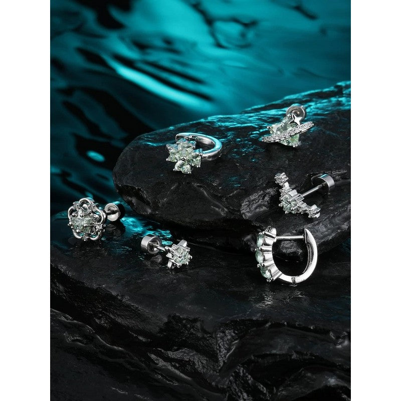 Green Crystal Earrings