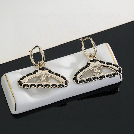 CC Coat Hanger Earrings