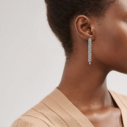 T Victoria Diamond Vine Drop Earrings