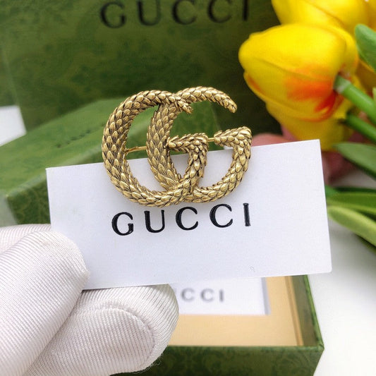 GG Vintage Gold Brooch