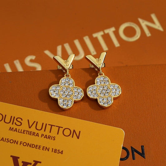 Louis Diamond Flower Earrings