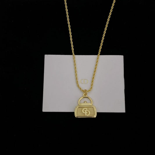 CD Vintage Bag Necklace