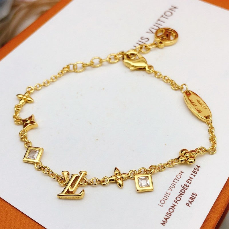 Louis Crystal Chain Bracelet