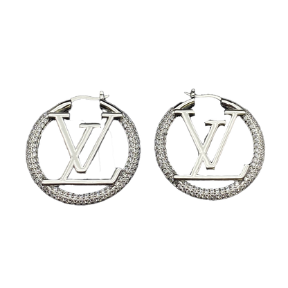 Louis Louise Hoop Diamond Earrings