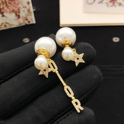 CD Tribales Star Pearl Earrings
