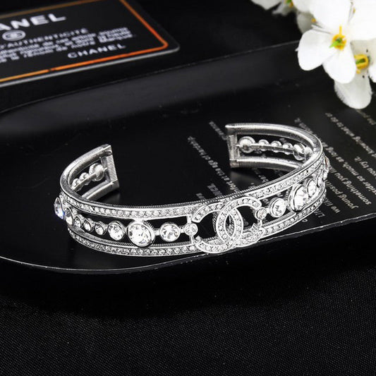 CC White Gold Diamond Bracelet